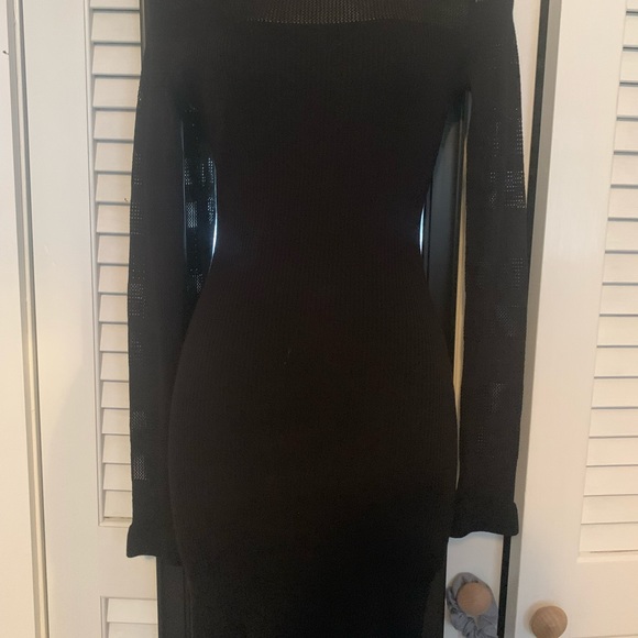 Small black sweater dress (light) - Picture 2 of 5